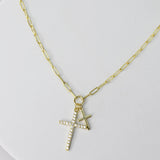 Double Cross Necklace I-23