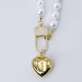 Elegance Heart Lock Necklace O30