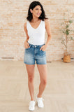 Rhinestone Denim Stretch Judy Blue Shorts