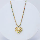 Glowing Heart of Pearls Necklace L5