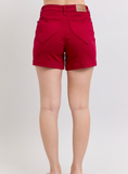 Tummy Control | Heart Pocket Scarlet Red Judy Blue Shorts