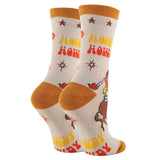 Saddle Up / Women's Funny Sayng Cotton Crew Socks