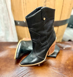 Chunky Heel Ankle Bootie