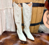 White Tall Boots