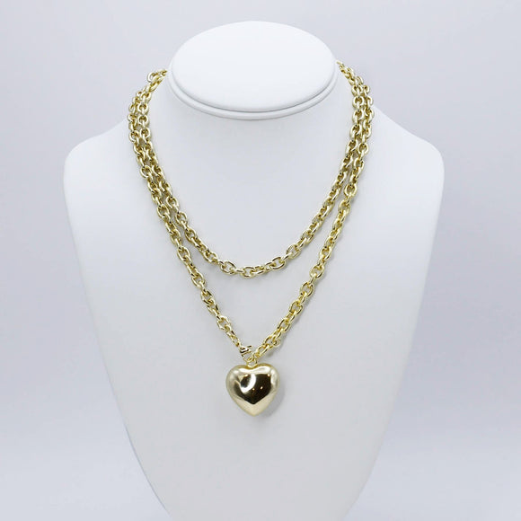 Infinity Heart Chain Gold J20