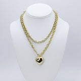 Infinity Heart Chain Gold J20