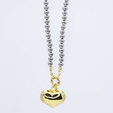 Luxe Love Silver/Gold Necklace J45