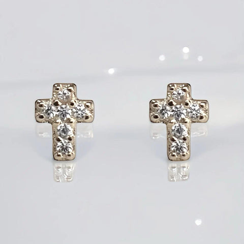 Mini Cross Studs