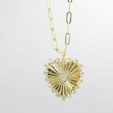 Mama Heart Gold Necklace J41