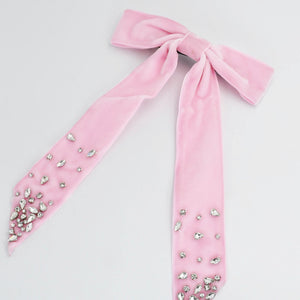 Pink Jeweled Bow