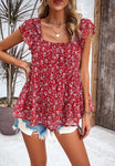 Ruffled Layers Floral Top