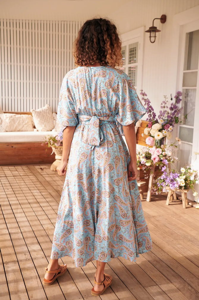 jaase floral maxi dress NWT Jaase Australian Floral Boho Hippie Maxi Dress XS