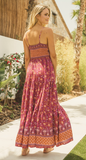 Merlot Print Bambi Maxi Dress