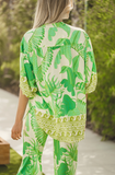 Palmetto Print Gypsea Blouse