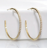 Crystal Hoops (Yellow, White & Rose Gold)