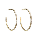 Crystal Hoops (Yellow, White & Rose Gold)