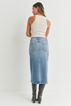 Utility Pocket Denim Skirt- Just Black Denim