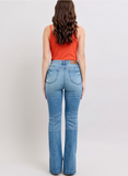 Judy Blue High Waisted Tummy Control Vintage Wash Side Slit Slim Boot