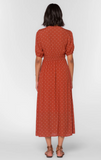 Livana Red Dotted Dress