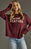 Wine Weather Sweater