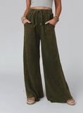 Relaxing Wide Leg Robin Pants in Olive