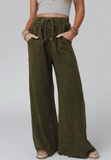 Relaxing Wide Leg Robin Pants in Olive