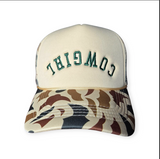 Cowgirl Camo Turquoise stitching