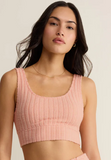 Zoe Silky Rib Tank Bra Z Supply