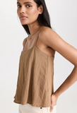 Z SUPPLY ANNIE TANK Top Otter Brown Adjustable Straps Flowy