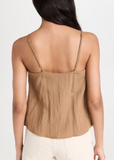Z SUPPLY ANNIE TANK Top Otter Brown Adjustable Straps Flowy