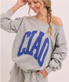 Ciao off the shoulder sweatshirt