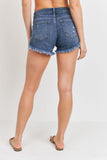 Curve Frayed Denim Shorts