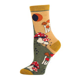 Hongo Delight / Women's Premium Cotton Crew Dress Socks