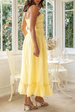 Romantasy Dress in Yellow