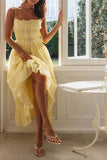 Romantasy Dress in Yellow