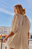 Embroidered Cotton Lace Romper