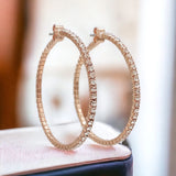 Crystal Hoops (Yellow, White & Rose Gold)