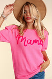 Mama Pop Letters Sweater Plus Size