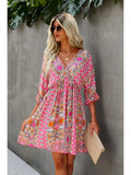 Floral Print Swing Dress