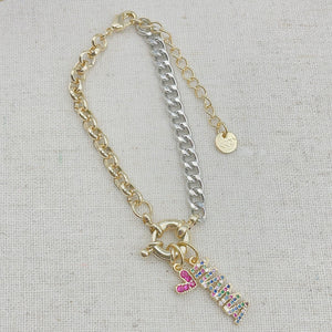 Mama Heart Rainbow Bracelet O31