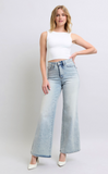 Acid Wash Wide Leg Jeans