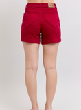 Heart Pocket Scarlet Red Judy Blue Shorts