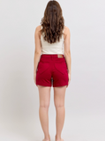 Heart Pocket Scarlet Red Judy Blue Shorts