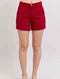 Heart Pocket Scarlet Red Judy Blue Shorts