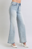 Acid Wash Wide Leg Jeans