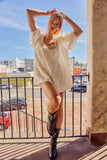 Embroidered Cotton Lace Romper