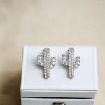 PRICKLY STUDS -yellow and white gold