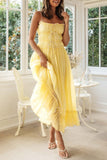 Romantasy Dress in Yellow