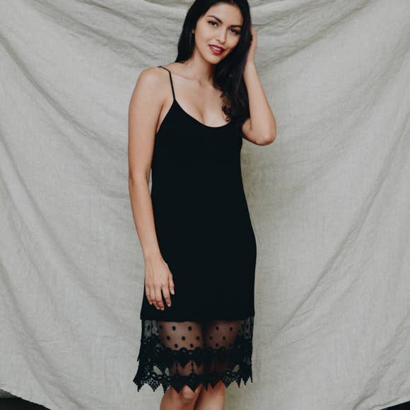 Lace Slip Dress Extender Desert Mariposa Boutique Lace Slip Dress Extender Desert Mariposa Boutique